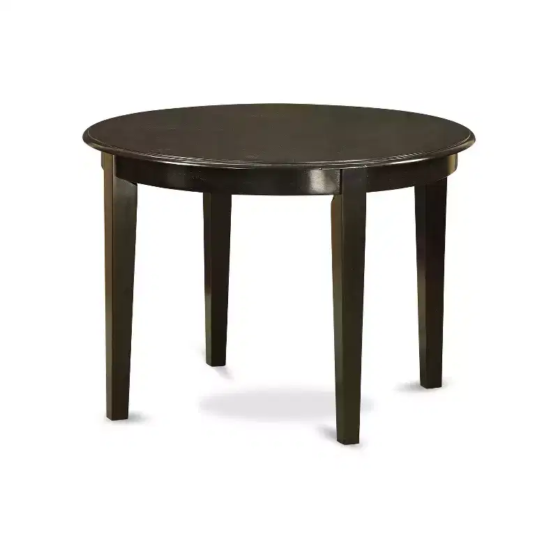 HomeStock 3-Piece Cappuccino Finish Solid Wood Top Dining Table Set