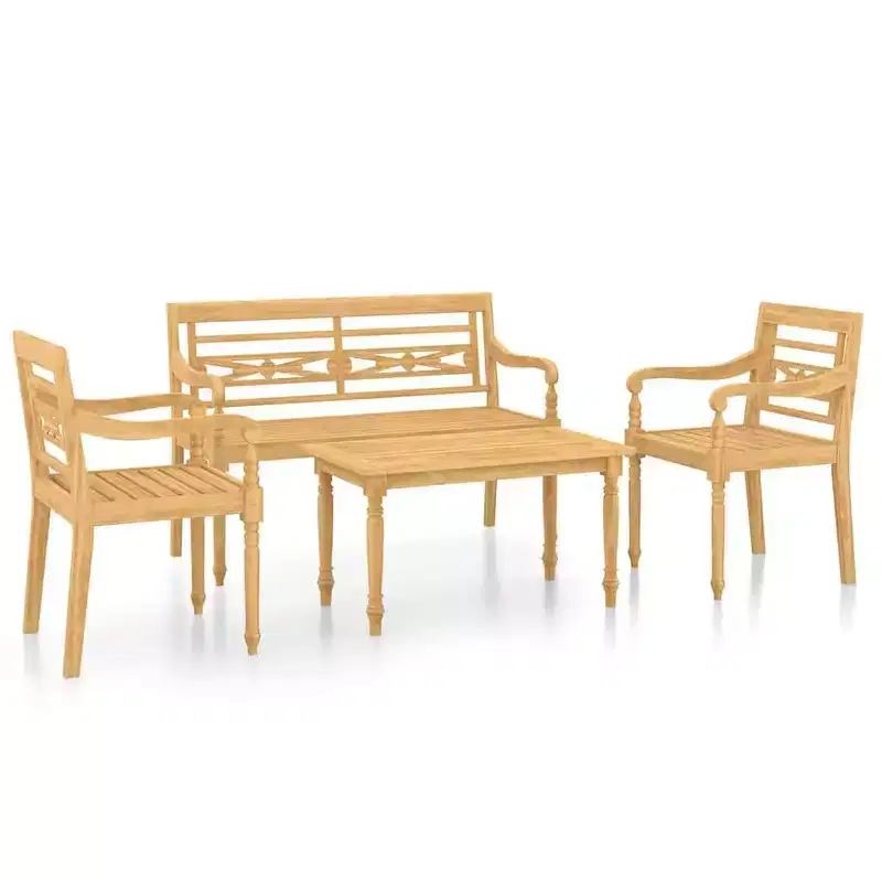 vidaXL Garden Lounge Set Teak