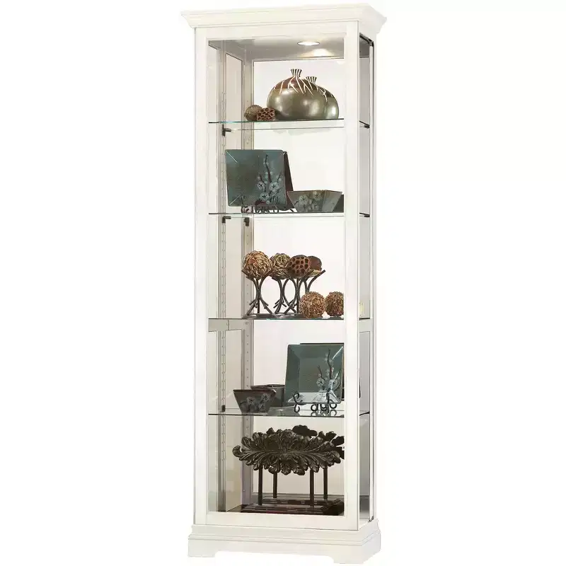 Howard Miller 680674 Brantley Iv Curio Cabinet 680674 Aged Linen