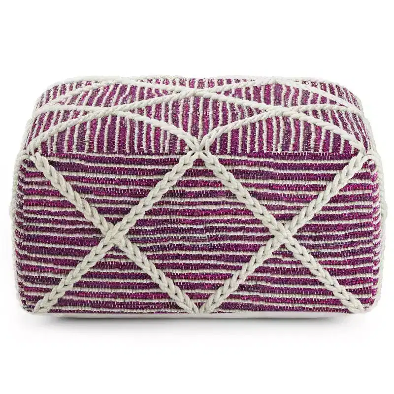 Woodley Square Pouf - WyndenHall