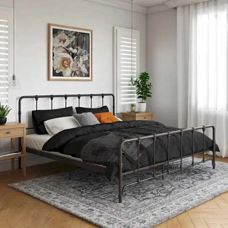 Avenue Greene Sandy Farmhouse Metal Bed