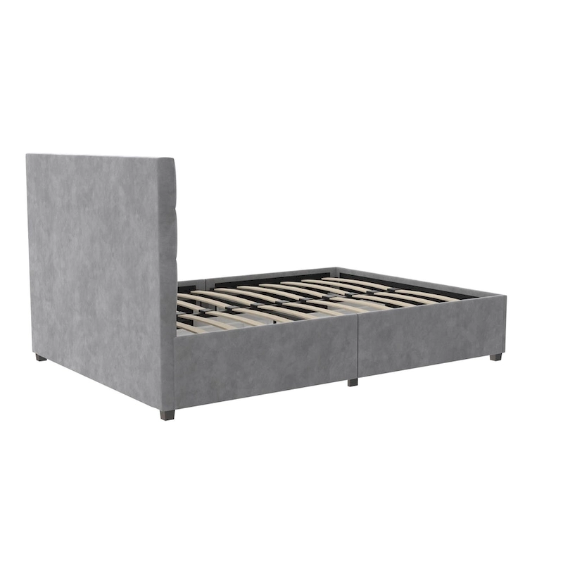 CosmoLiving Serena Upholstered Bed with Drawers