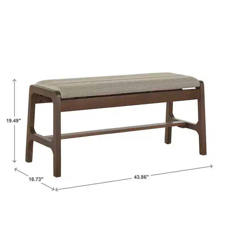 Modern Scandinavian Wood Finish Bench