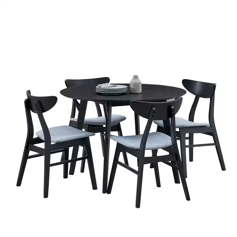 42IN Modern Space-Saving Dining Room Table for 2-4 Person, Round Table, Kitchen Table for Living Room, Dining Room