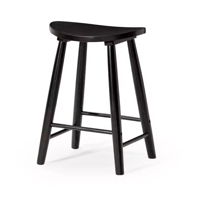 Maven Lane Luna Backless Wooden Kitchen Bar Stool 30