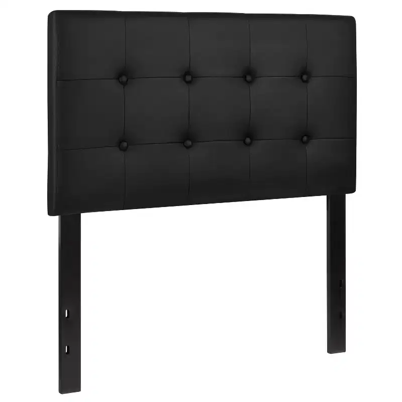 Emma and Oliver Button Tufted Upholstered Headboard