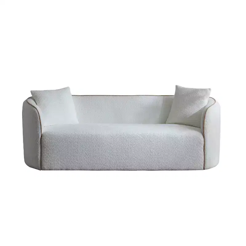 Christopher Knight Home Lindsay Elegance 82 Curved 3-Seater Boucle Sofa