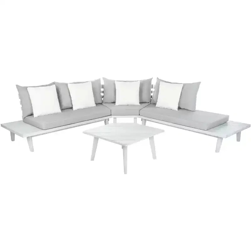 Lansen 4 Piece Corner Living Set - Indoor/Outdoor - PAT7055 - Safavieh