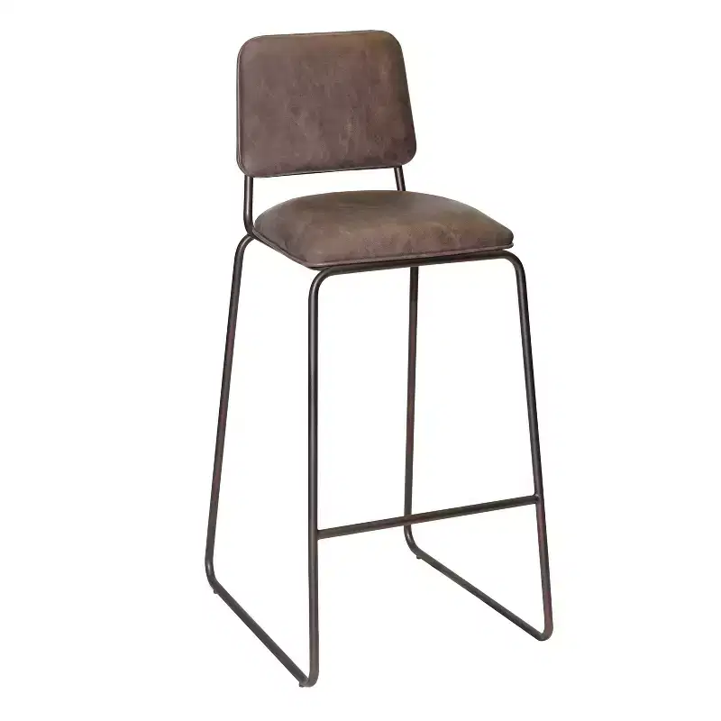 Mesa Barstools Cocoa Brown/Gunmetal - Steve Silver Co.