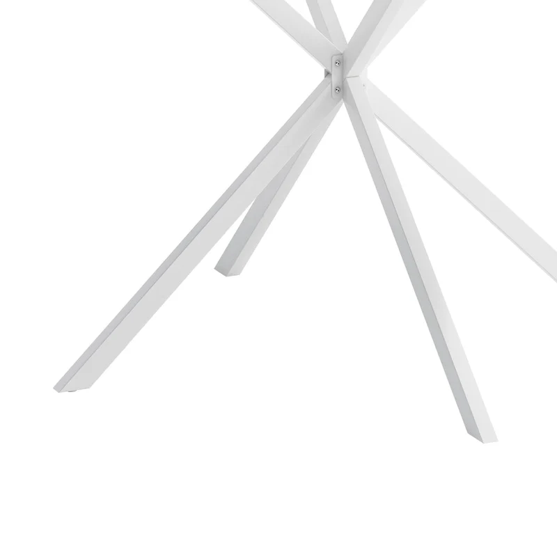 42.13 Modern Cross Leg Round Dining Table
