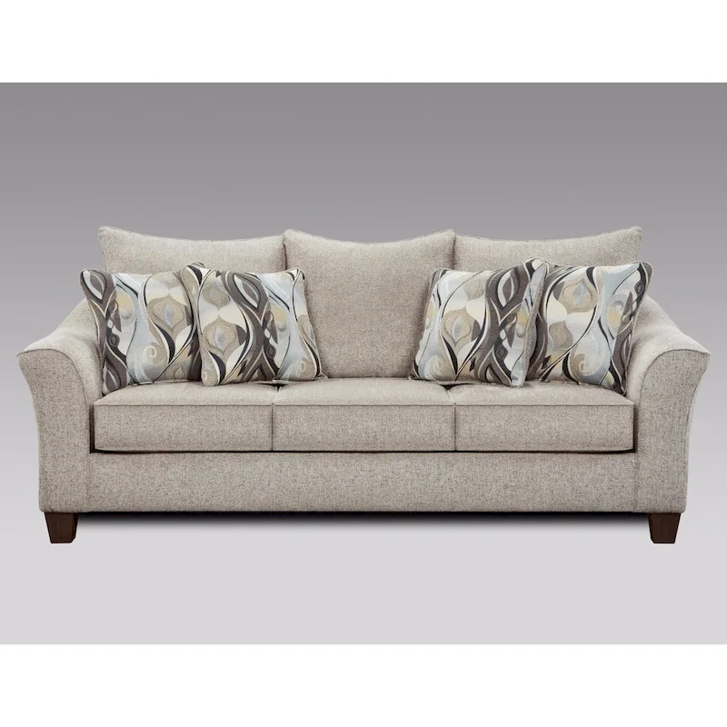 Camero Fabric Pillowback Sofa