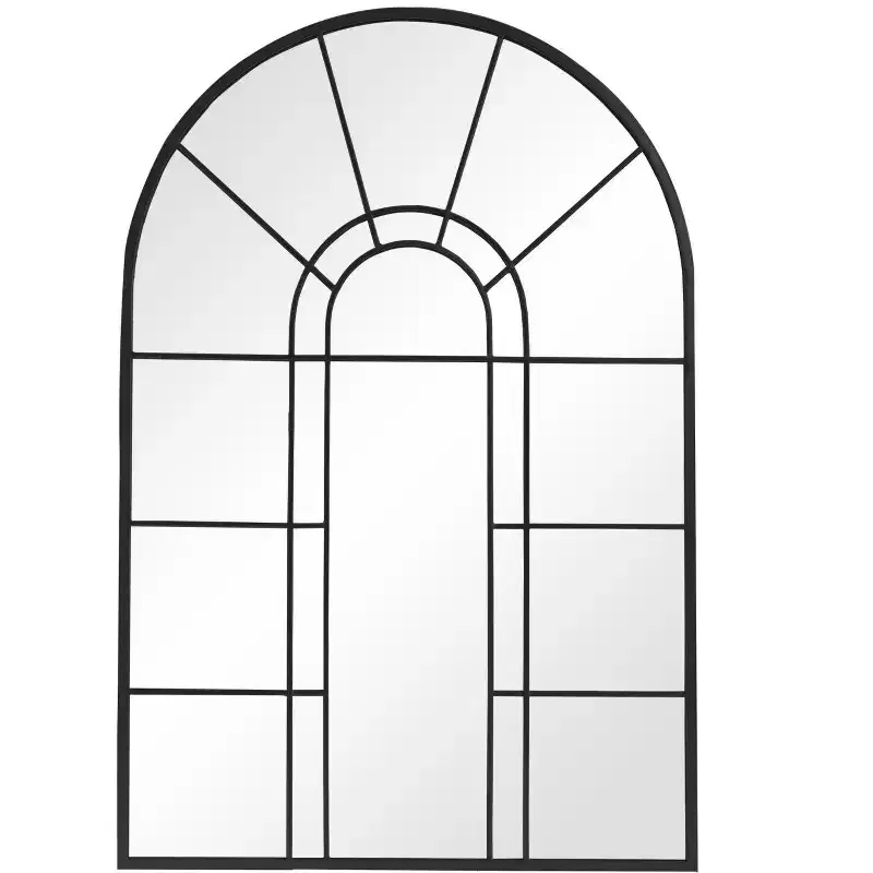 Arched Metal Frame Wall Mirror