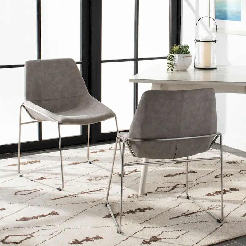 SAFAVIEH Oliva Mid Century Dining Chair (Set of 2) - 25 x 24 x 33.3 - 25 x 24 x 33.3 - 25Wx24Dx33H