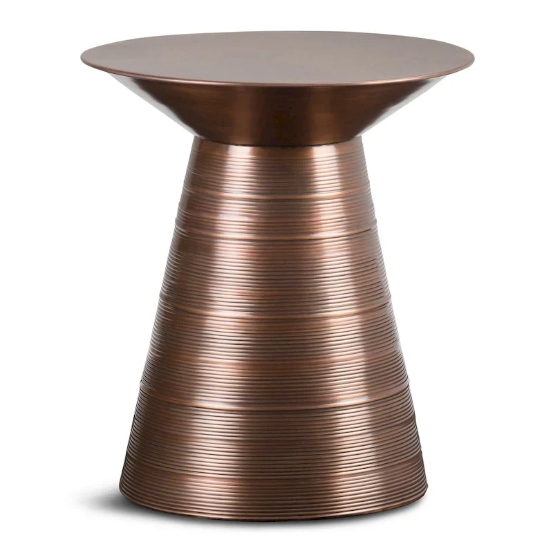 WYNDENHALL Bernhardt Industrial 18 inch Wide Metal Accent Side Table, Fully Assembled