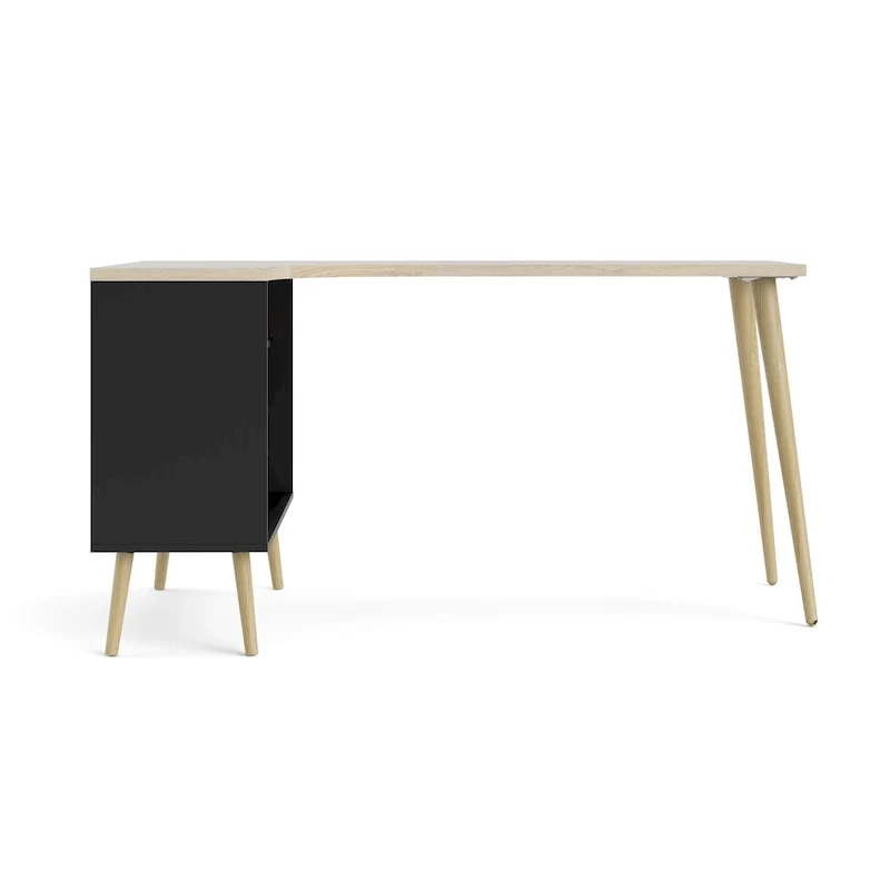 Carson Carrington Kristiansund 2-drawer 3-Shelf L-shaped Desk