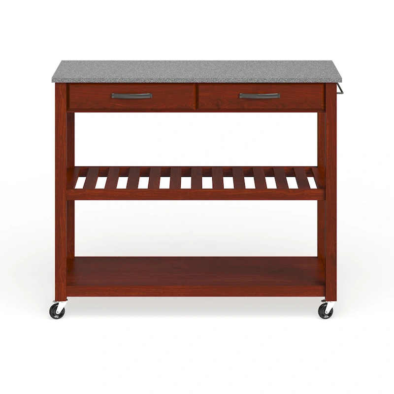 Crosley Solid Granite Top Kitchen Cart/ Island - 17d x 43w x 35h