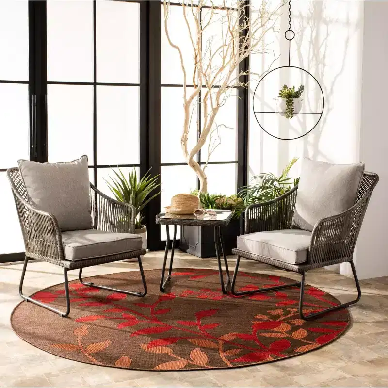 Jensen 3 Piece Lounge Set - Indoor/Outdoor - PAT9008 - Safavieh