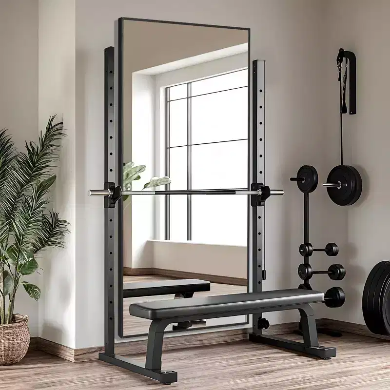 Full Length Standing Floor Mirror - Black