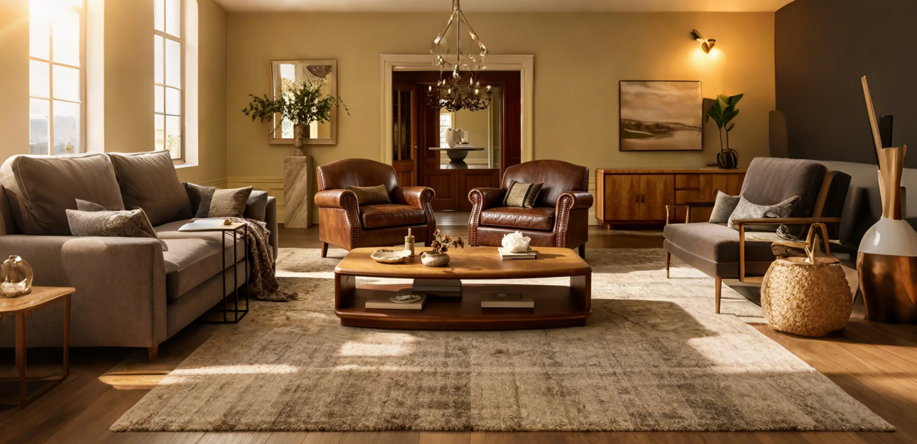Set of 2 Transitional Vegan Leather Armchair with Nailhead Trim
