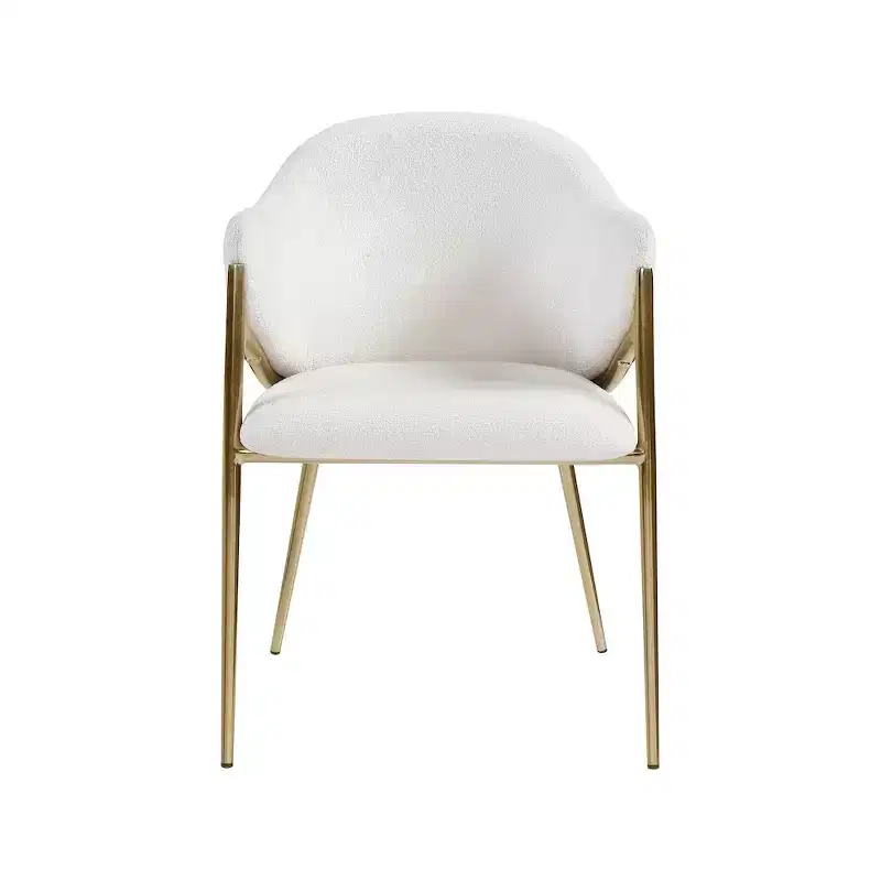 Meridian Furniture,Nial Boucle Fabric Dining Chair, Set of 2