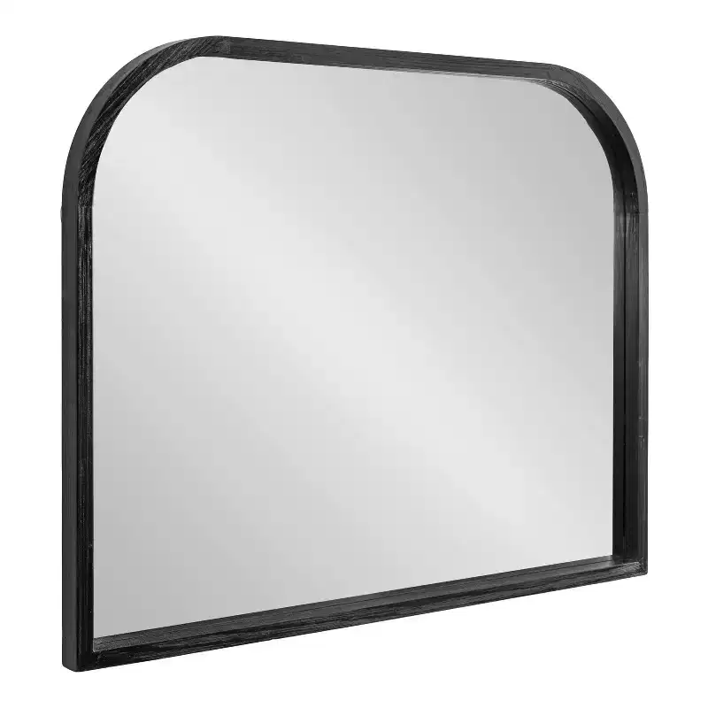 Kate & Laurel All Things Decor 36x28 Occonor Modern Wooden Arched Mirror