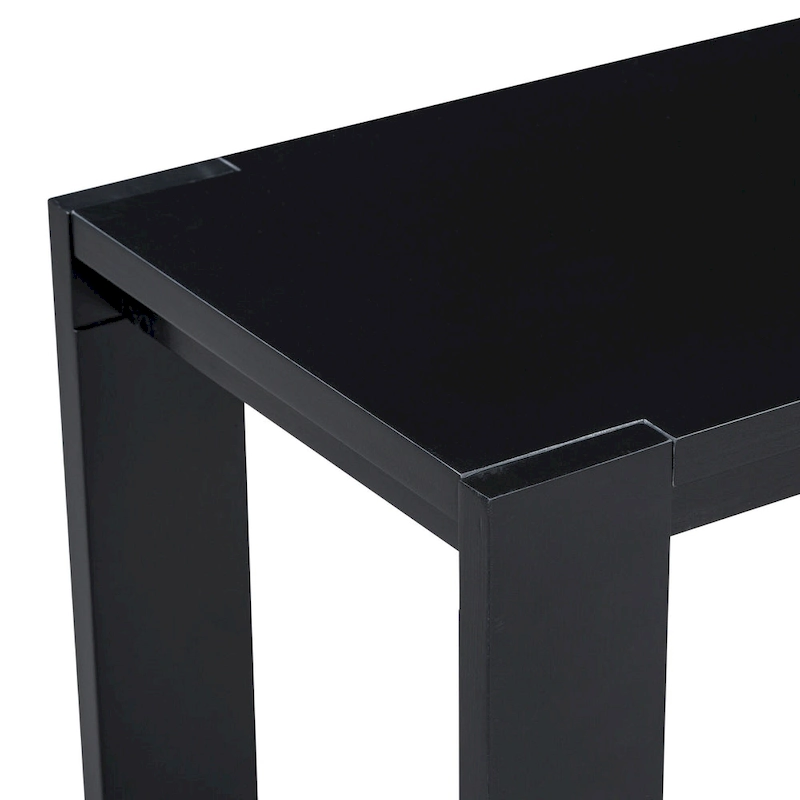 Narrow Long Entryway Console Table Side Table with Bottom Shelf
