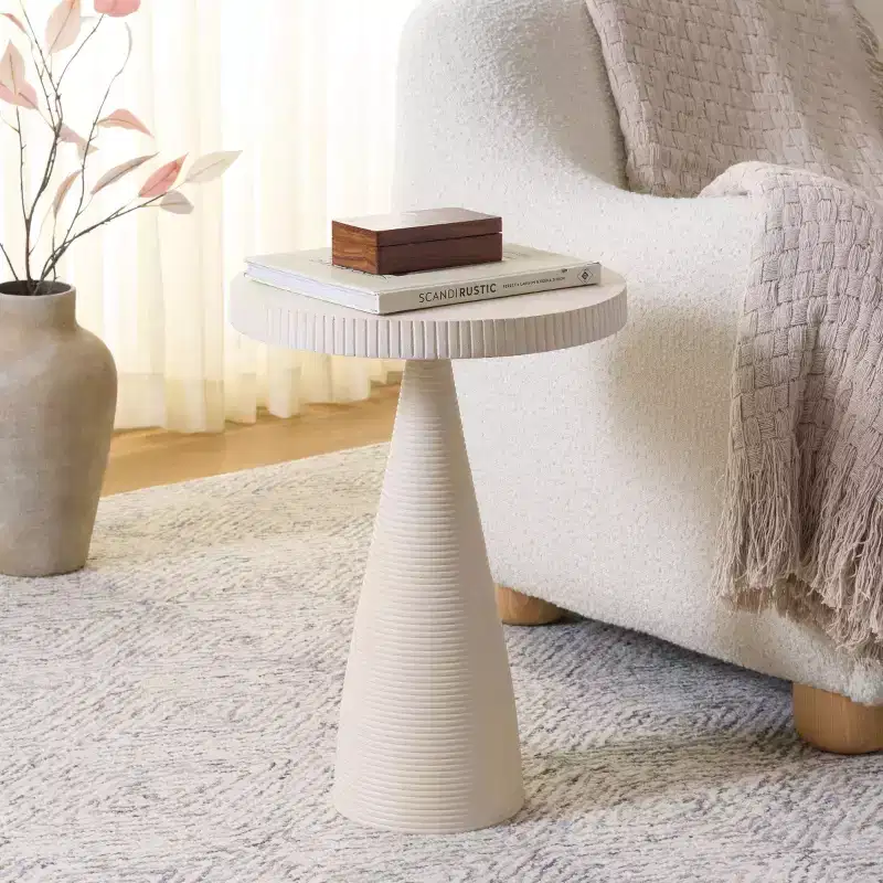 Champeaux Round Accent Table - FOX5527 - Safavieh Couture