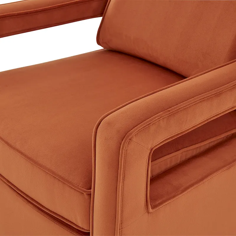 Velvet Accent Arm Chair