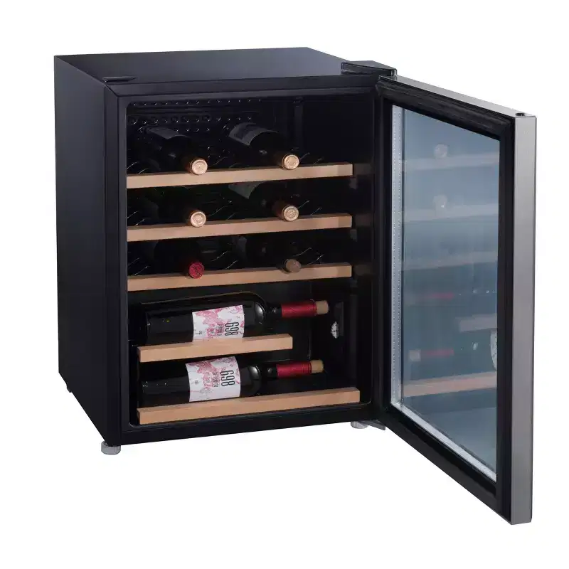 Whirlpool 2.7 cu ft 25 Bottle Wine Fridge - Stainless Steel - WHW27S: Top Rated, Freestanding, Adjustable Thermostat