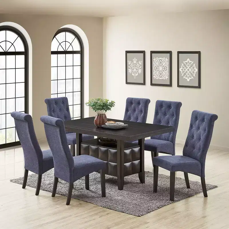 Kings Brand Furniture Lemont Tufted Upholstered Parsons Dining Chair, Set of 2