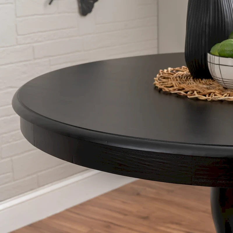 Josie Black Wooden 3-Piece Nook & Table Set