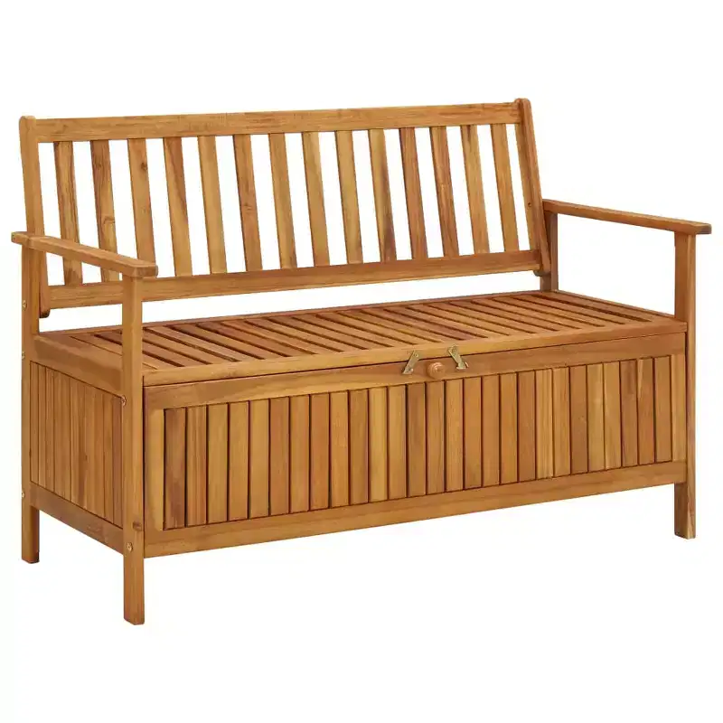 Storage Bench Natural wood Solid acacia wood Medium Storage Bench