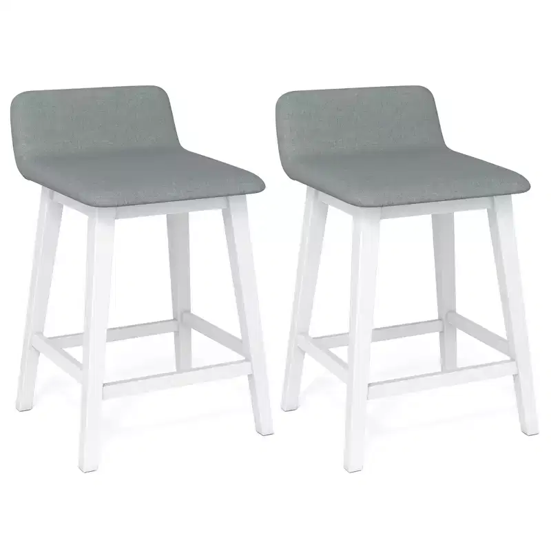Set of 2 Upholstered Barstools 24