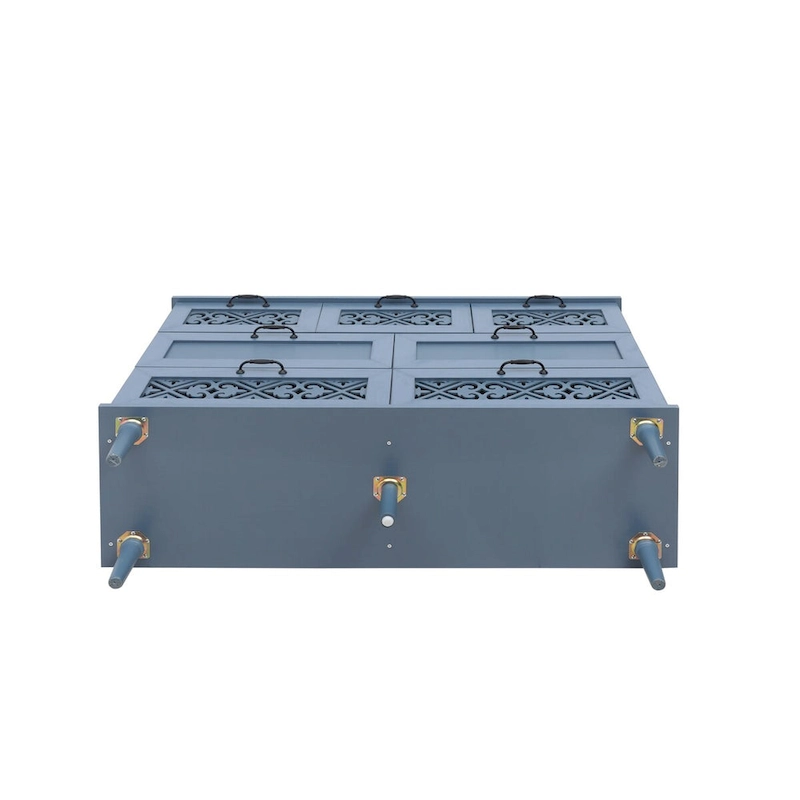 7 Drawer Cabinet,With Black Metal Handle