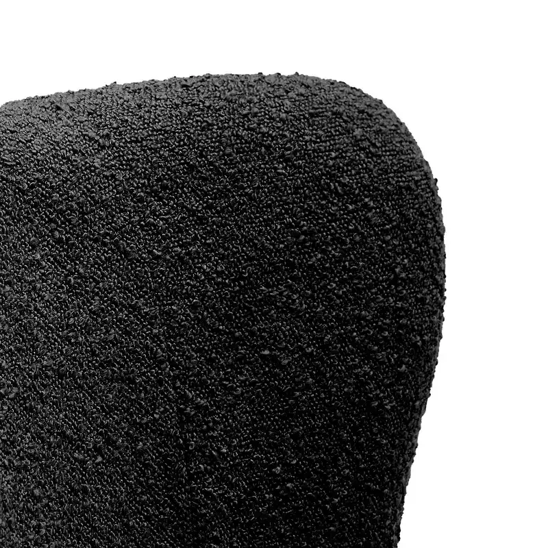 WestinTrends 25.5 Wide Upholstered Boucle Accent Chair with Ottoman Foot Stool Set