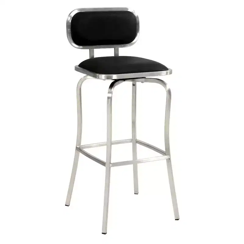 Chintaly Imports,Modern Bar Height Stool Memory Swivel