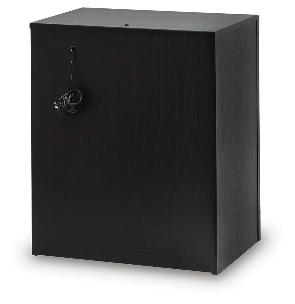 Two Nightstand S d Black product Features Made with engineered wood (MDF/particleboard/plywood) and