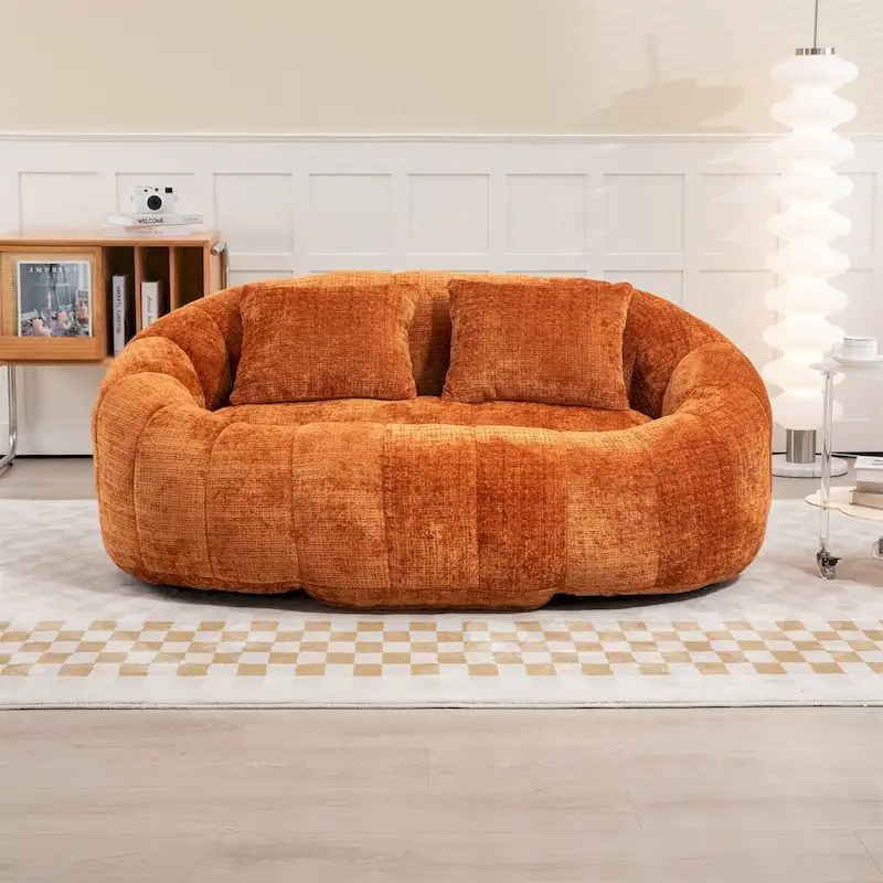 Chenille Bean Bag Chair Lazy Sofa