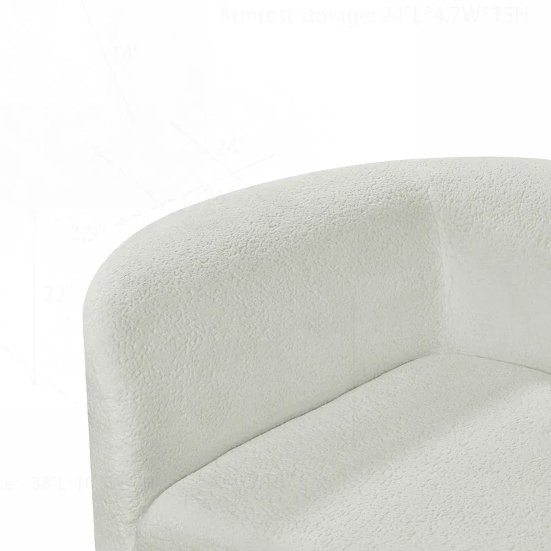 Modern Curved Sectional Sofa with High-Quality Upholstery and Spacious Seating