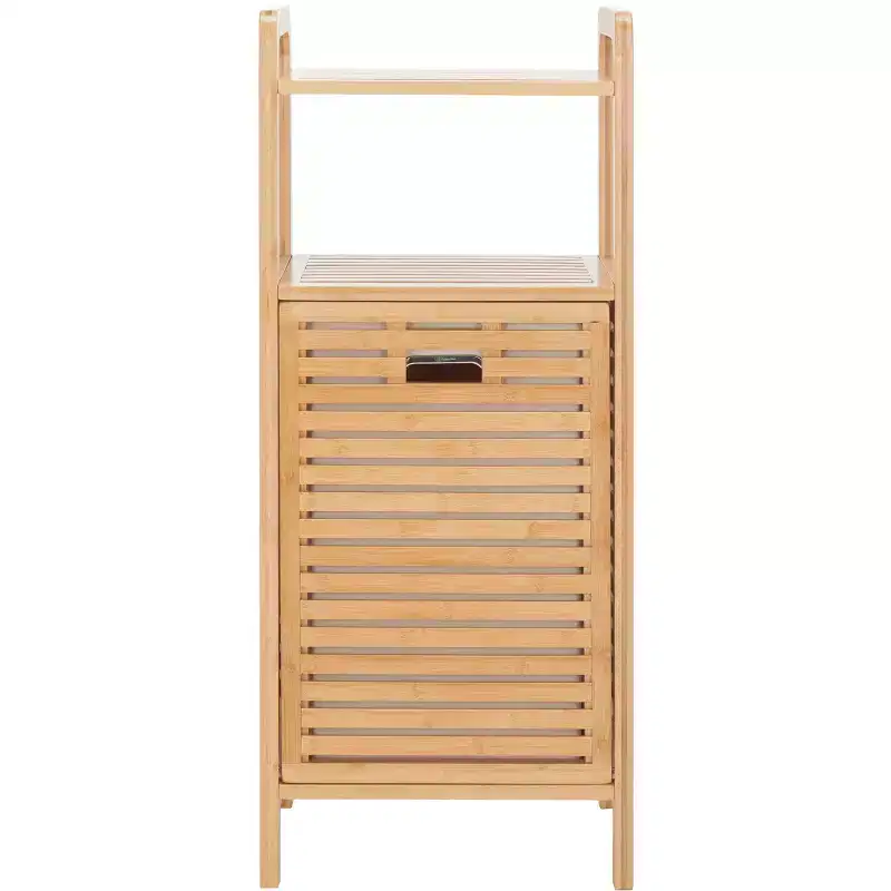 Hallow Laundry Basket with Shelf - STG1903 - Natural/Beige - Safavieh