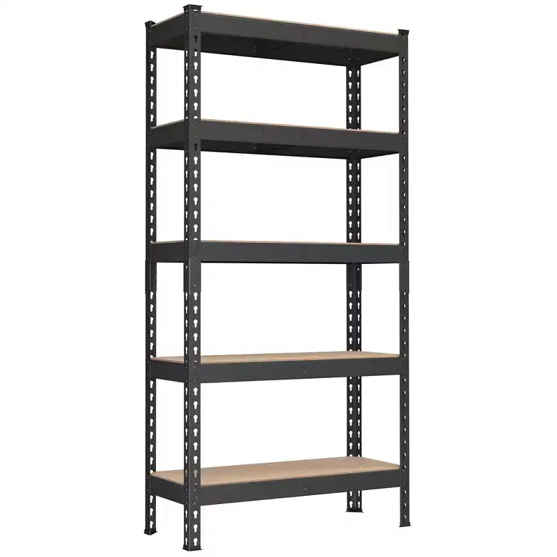 SONGMICS 5-Tier Storage Shelves, Garage Storage, Boltless Assembly, Adjustable Shelving Unit, Load 1929 lb, for Shed Warehouse Basement Kitchen