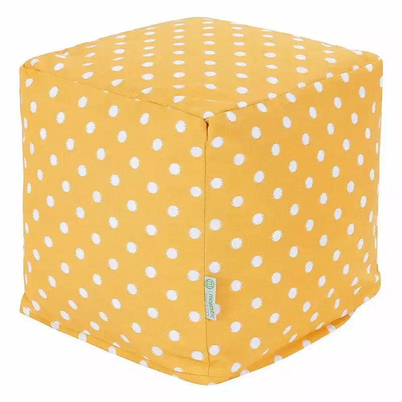 Cube Pouf Ikat Dot