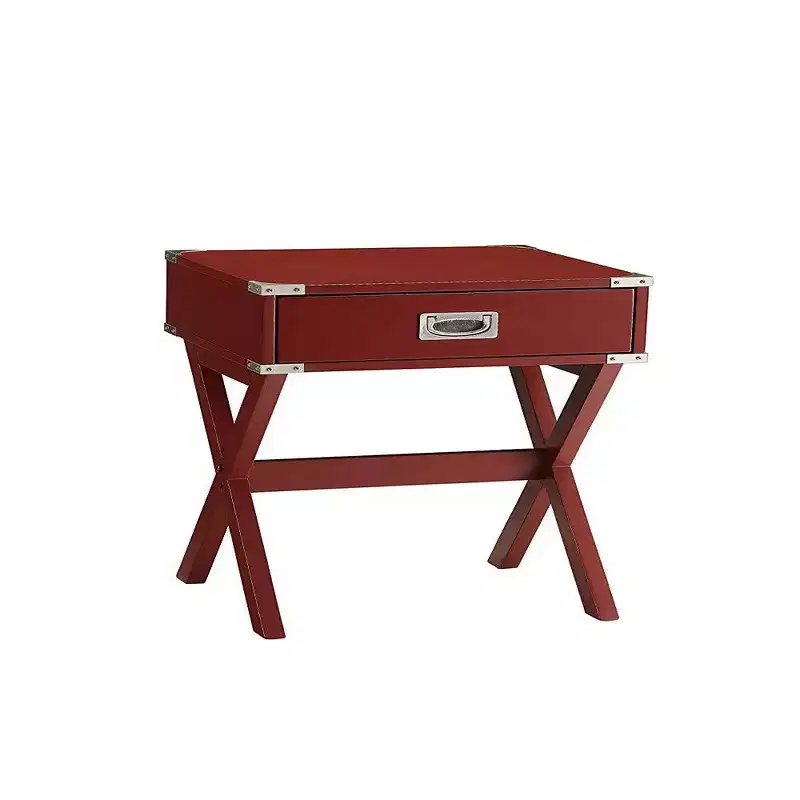 End Table, Red