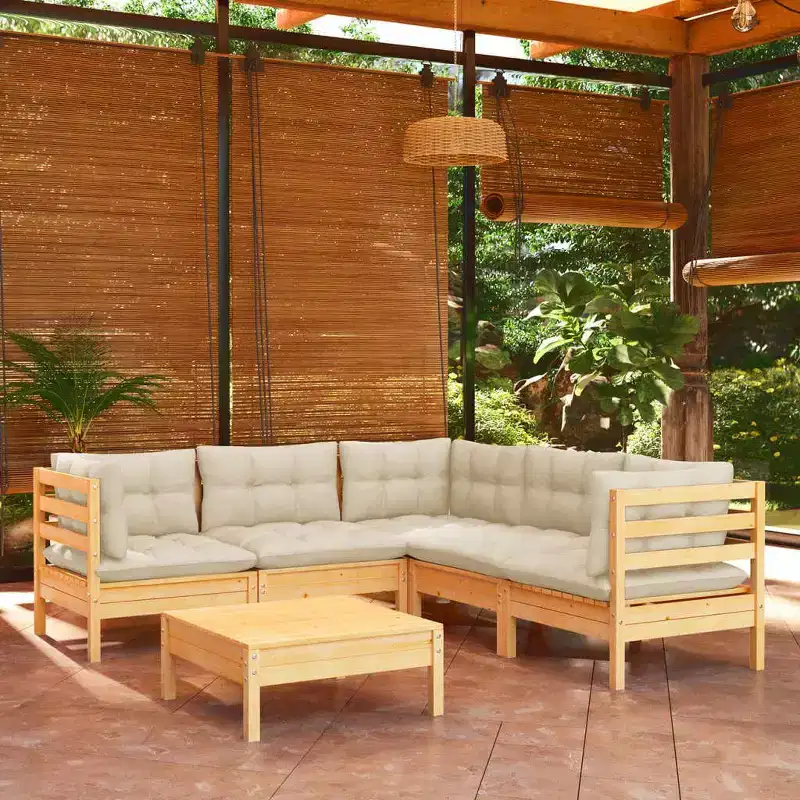 vidaXL Stylish Outdoor Lounge Set with Cushions