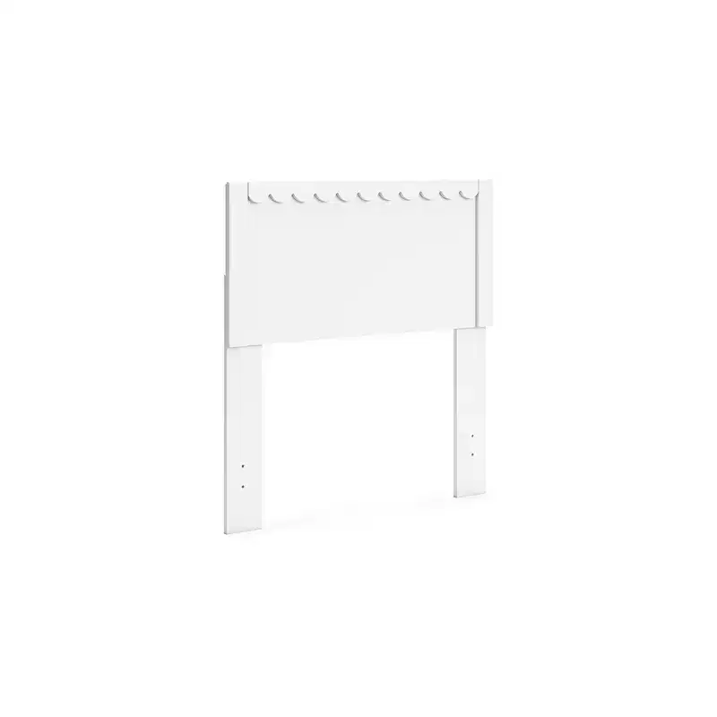 Signature Design by Ashley Hallityn Panel Headboard in Matte White Finish
