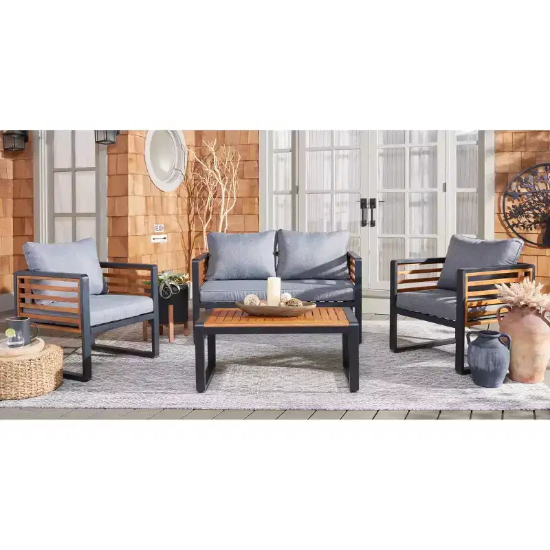 Vesta 4 Piece Living Set - Indoor/Outdoor - PAT7737 - Safavieh