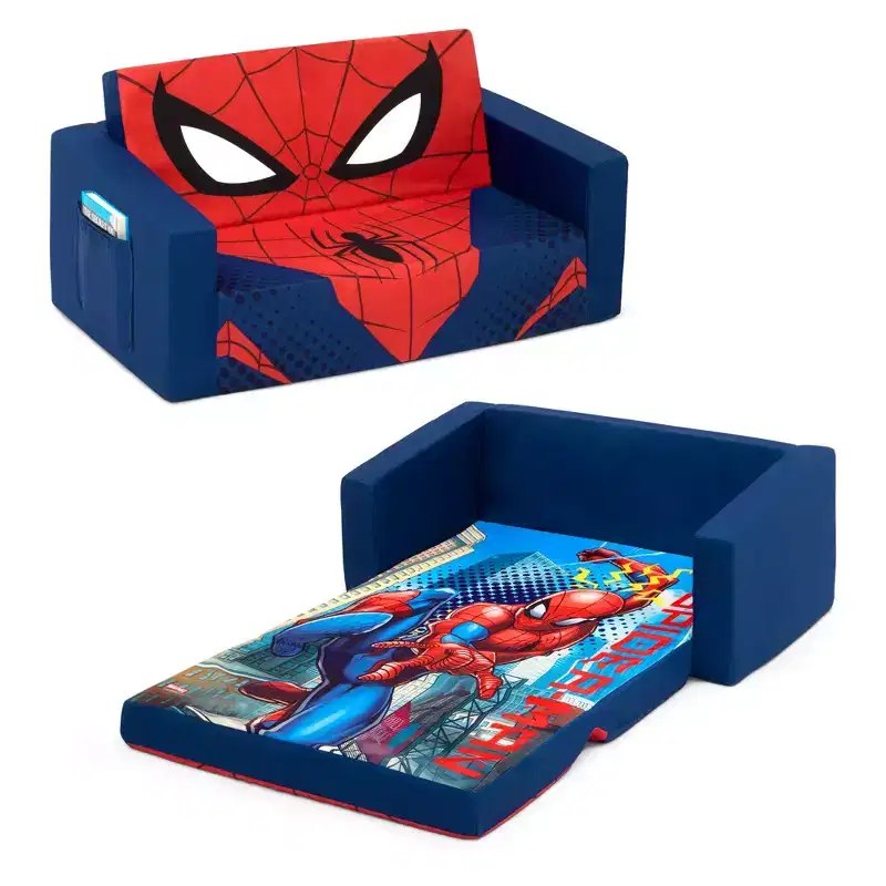 Delta Children Spider-Man Cozee Flip-Out Sofa to Lounger