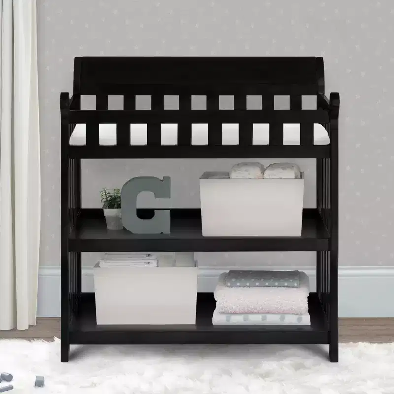 Changing Table with Shelves, JPMA Certified Baby Nursery Changing Station
