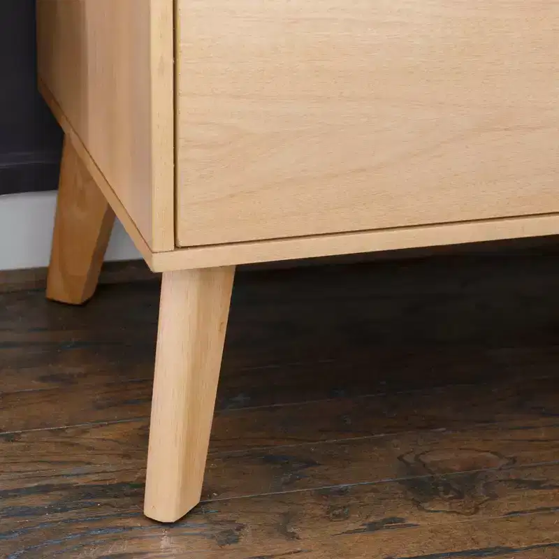 Linon Reid 2 Drawer Nightstand Natural