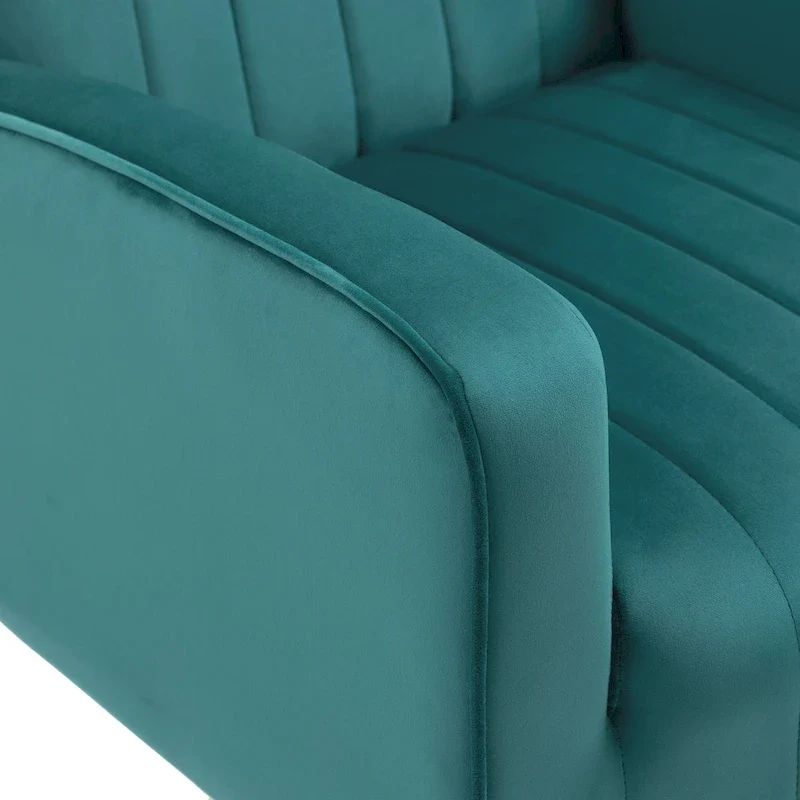 Upholstered Wingback Accent Chair - 26.4W x 37.8H x 32.6D